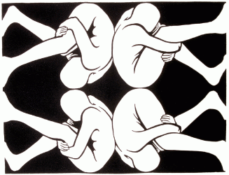 Stephen Littlefield: Four Men Bowing Print